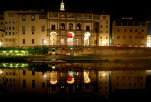 palazzi, luci, fiume, notte, riflessi, riflesso, notturno, acqua, finestre, campanile, archi, canale, galleria