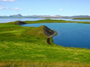 montagne, verde, lago, acqua, panorama, cielo, mare, prati, colline, erba, nuvole, prato, paesaggio